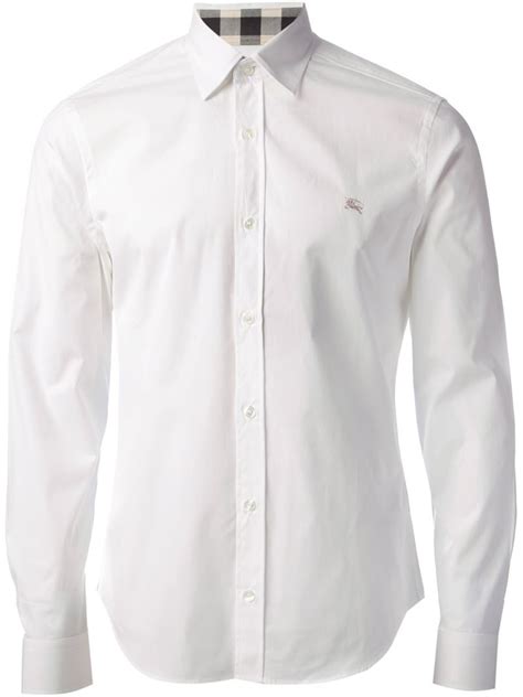 burberry black and white|Burberry white shirts for men.